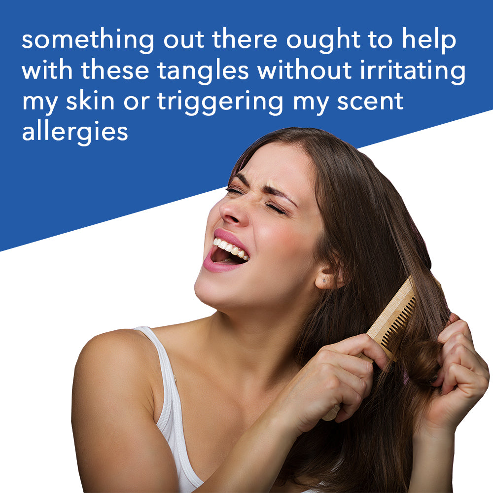 FRAGFRE Detangler-plus Styling Hair Spray 8 oz - Heat Protectant and Blowout Spray - Leave in Conditioner for Sensitive Skin - Hypoallergenic Vegan Cruelty Free