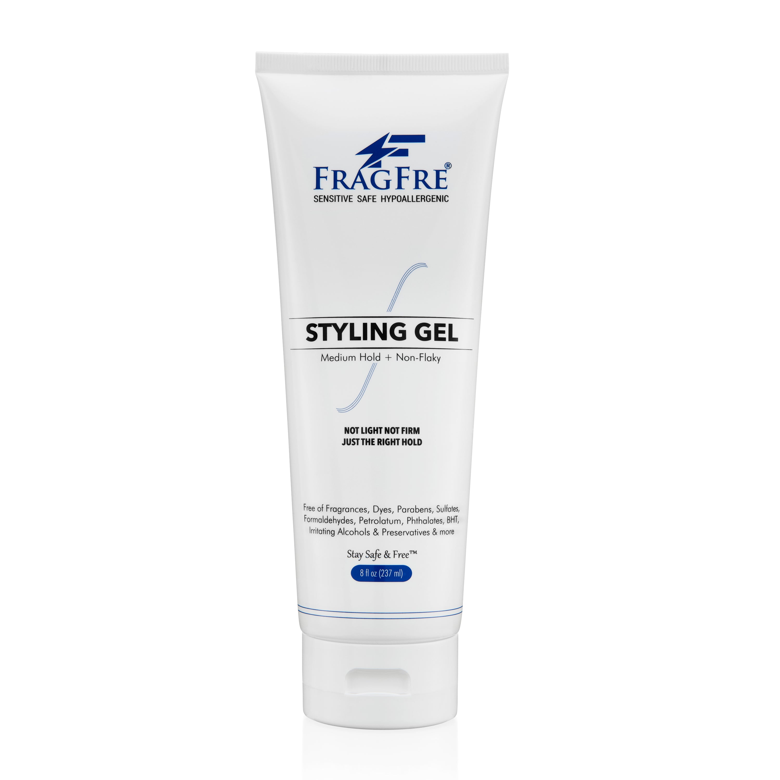 Hair Styling Gel for Sensitive Skin Fragrance Free Hypoallergenic