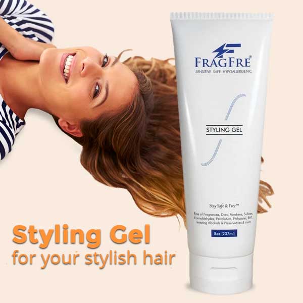 FRAGFRE Fragrance Free Parabens Free Gluten Free Styling Gel