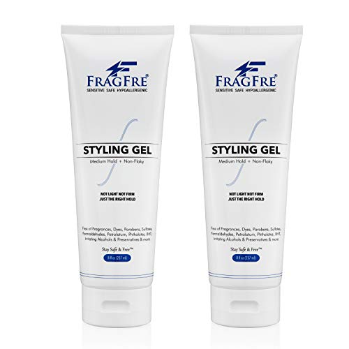 FRAGFRE Hair Styling Gel 8 oz (2-Pack Gift Set) Medium Hold