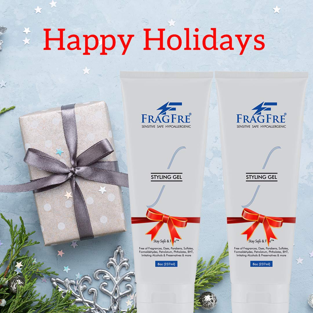 FRAGFRE Hair Styling Gel 8 oz (2-Pack Gift Set) Medium Hold