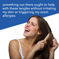 FRAGFRE Detangler-plus Styling Hair Spray 8 oz - Heat Protectant and Blowout Spray - Leave in Conditioner for Sensitive Skin - Hypoallergenic Vegan Cruelty Free