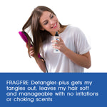 FRAGFRE Detangler-plus Styling Hair Spray 8 oz - Heat Protectant and Blowout Spray - Leave in Conditioner for Sensitive Skin - Hypoallergenic Vegan Cruelty Free