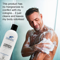 FRAGFRE Hydrating Body Wash for Sensitive Skin 16oz - Sulfate Free Hypoallergenic Body Cleanser - Mild Cucumber Aroma - Vegan Gluten Free Cruelty Free