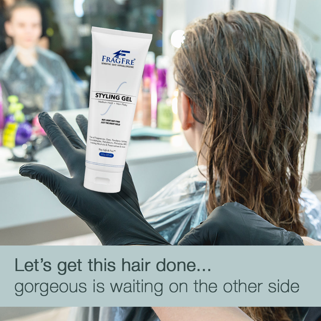FRAGFRE Hair Styling Gel 8 oz (2-Pack Gift Set) Medium Hold