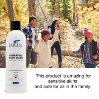 FRAGFRE Hydrating Body Wash for Sensitive Skin 16oz - Sulfate Free Hypoallergenic Body Cleanser - Mild Cucumber Aroma - Vegan Gluten Free Cruelty Free
