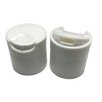 25 PCS Empty White HDPE Bottle 8 oz - Cosmo Round Plastic Bottles - 24/410 White Disc Cap - 24 mm PS Seal for Freshness - Approved for Safe Cosmetics