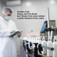 25 PCS Empty White HDPE Bottle 8 oz - Cosmo Round Plastic Bottles - 24/410 White Disc Cap - 24 mm PS Seal for Freshness - Approved for Safe Cosmetics