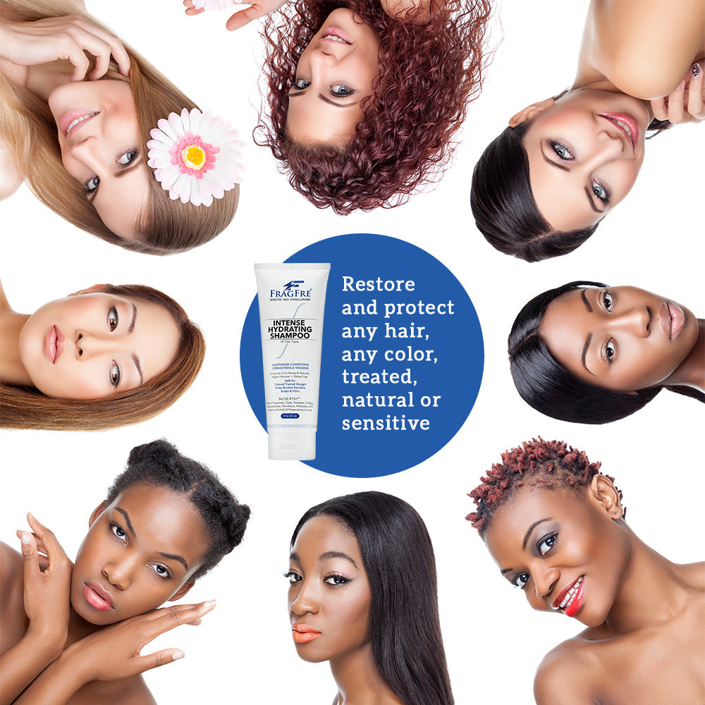 FRAGFRE Intense Hydrating Shampoo 1Gal - Fragrance Free Hypoallergenic Sulfate Free Moisturizing Shampoo - Safe on Colors and Sensitive Scalps - Vegan