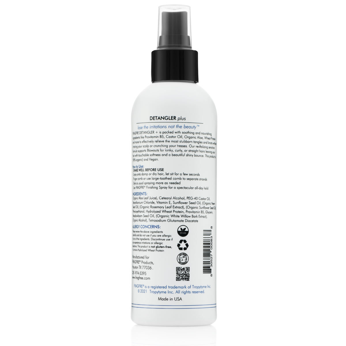 FRAGFRE Detangler-plus - 1 oz Sample - Perfect Travel Size TSA Compliant
