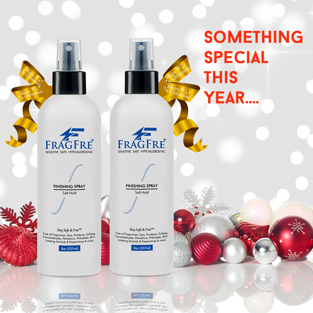 FRAGFRE Hair Finishing Spray Firm Hold 8 oz - Hair Spray for Sensitive Skin - Fragrance Free Hypoallergenic Parabens Free - Holds without Irritations