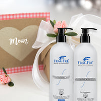 FRAGFRE Body Wash and Lotion Set for Sensitive Skin 16oz 2/Pack Gift Set - Sulfate Free Parabens Free Hypoallergenic - Vegan Gluten-free Cruelty-free