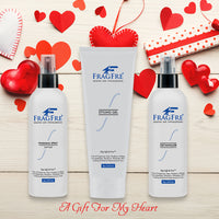 FRAGFRE Hair Styling Set for Sensitive Skin 8 oz ea - Detangler-Styling Gel-Finishing Spray - Hypoallergenic Fragrance Free - Vegan Gluten Free