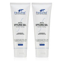 FRAGFRE Hair Gel for Men Firm Hold 8 oz (2-Pack Gift Set) - Men's Styling Gel for Extreme Hair Styles - Paraben Free Fragrance Free Hypoallergenic