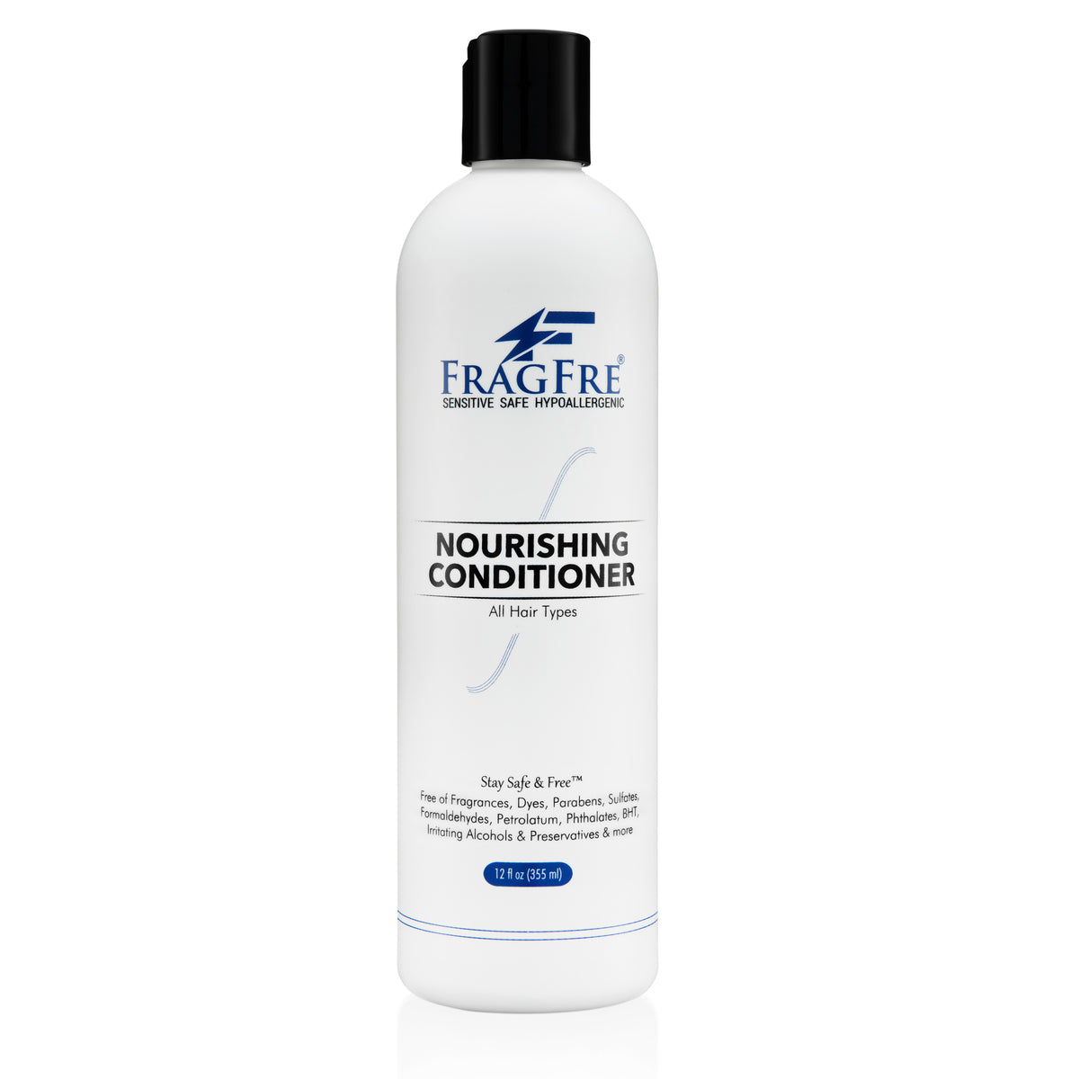 FRAGFRE Hair Conditioner 12/8 oz - Hypoallergenic Deep Conditioner for Sensitive Skin - Gluten Free Vegan Cruelty Free - Normal Treated or Fragile Hairs