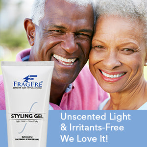 FRAGFRE Light Hold Hair Gel Fragrance Free (1 oz Sample) - Perfect Travel Size TSA  Compliant