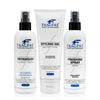 FRAGFRE Hair Styling Set for Sensitive Skin 8 oz ea - Detangler-Styling Gel-Finishing Spray - Hypoallergenic Fragrance Free - Vegan Gluten Free