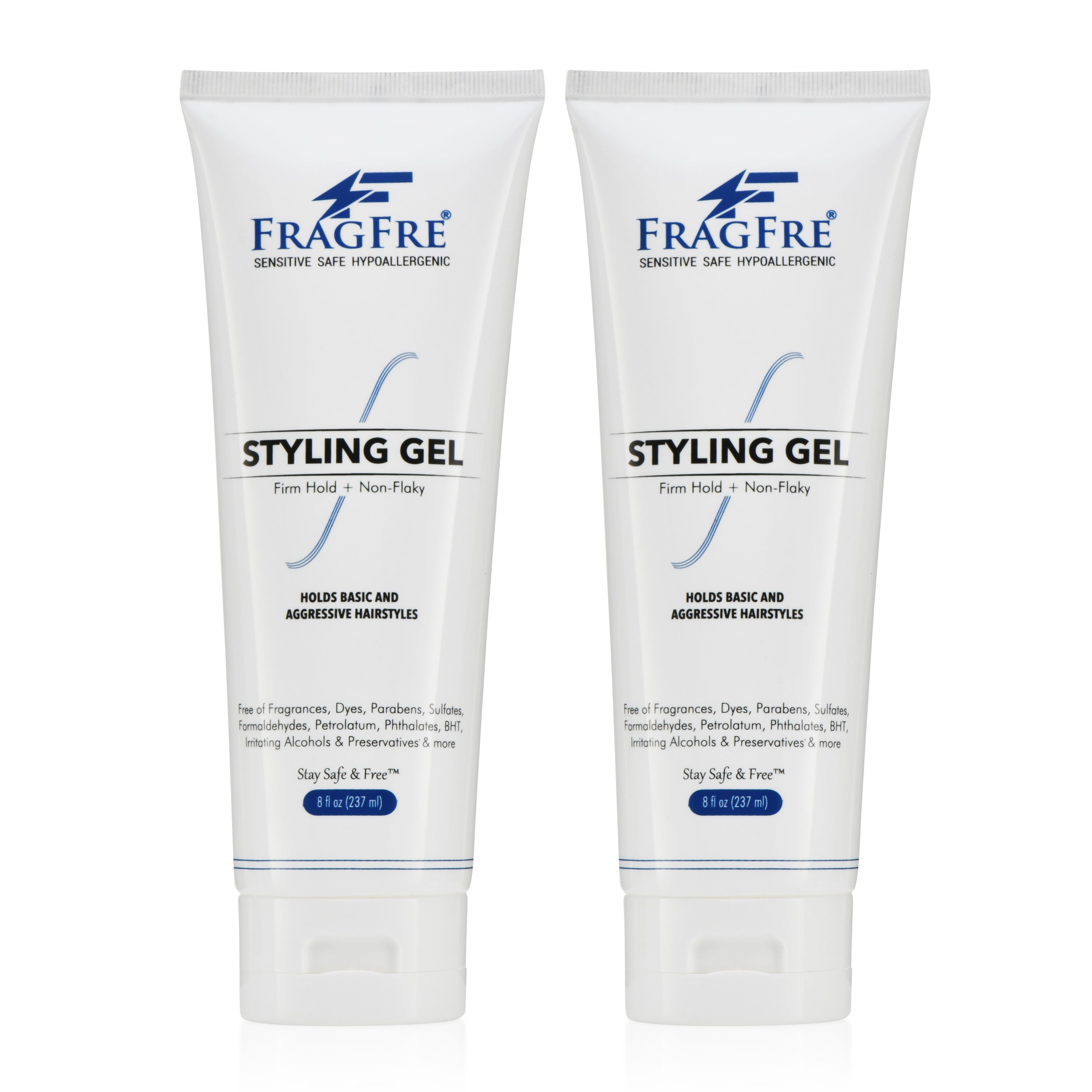 Firm Hold Hair Gel Fragrance Free Hypoallergenic Vegan GlutenFree