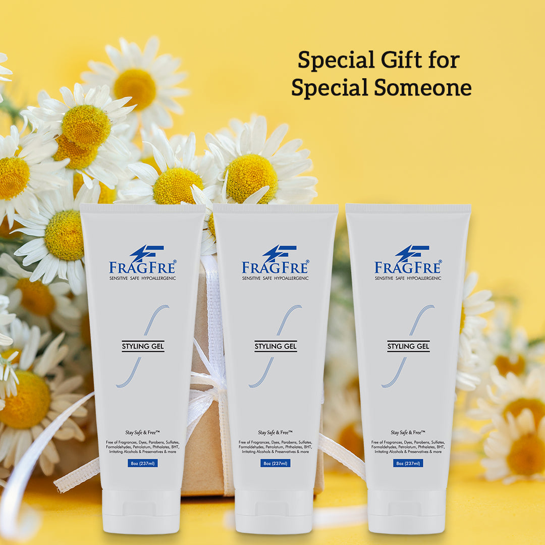 Hair Styling Gel for Sensitive Skin Fragrance Free Hypoallergenic