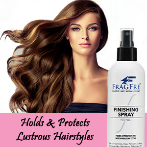 FRAGFRE Hair Finishing Spray Firm Hold 8 oz - Hair Spray for Sensitive Skin - Fragrance Free Hypoallergenic Parabens Free - Holds without Irritations