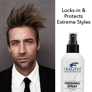 FRAGFRE Hair Finishing Spray Firm Hold 8 oz - Hair Spray for Sensitive Skin - Fragrance Free Hypoallergenic Parabens Free - Holds without Irritations