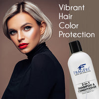 FRAGFRE 2 in 1 Shampoo and Conditioner 12 oz (2-Pack Gift Set) -  Vegan Gluten Free Cruelty Free - Hypoallergenic Sulfate Free Shampoo for Short Hairs