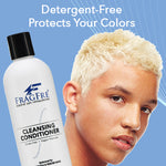 FRAGFRE Cleansing Conditioner for Fine Fragile and Treated Hairs 12 oz - Mild Conditioning Shampoo for Sensitive Skin - Vegan Gluten Free Cruelty Free