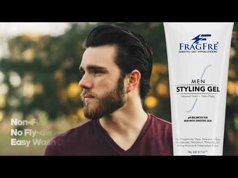 FRAGFRE Men Hair Styling Gel Fragrance Free Normal Hold (1 oz Sample) - Perfect Travel Size TSA  Compliant