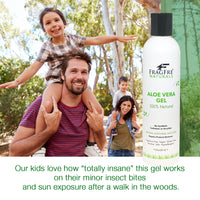 FRAGFRE All-Natural Aloe Vera Gel 8 oz - No Synthetic Carbomer or Acrylate - 100% Natural Aloe Vera Soothing Gel - Fragrance Free Vegan Gluten Free
