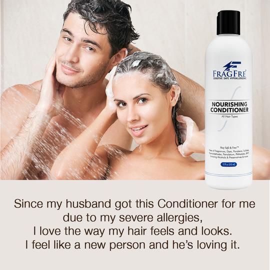 FRAGFRE Hair Conditioner 1 Gal - Hypoallergenic Deep Conditioner for Sensitive Skin - Gluten Free Vegan Cruelty Free - Normal Treated or Fragile Hairs