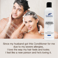 FRAGFRE Hair Conditioner 12/8 oz - Hypoallergenic Deep Conditioner for Sensitive Skin - Gluten Free Vegan Cruelty Free - Normal Treated or Fragile Hairs