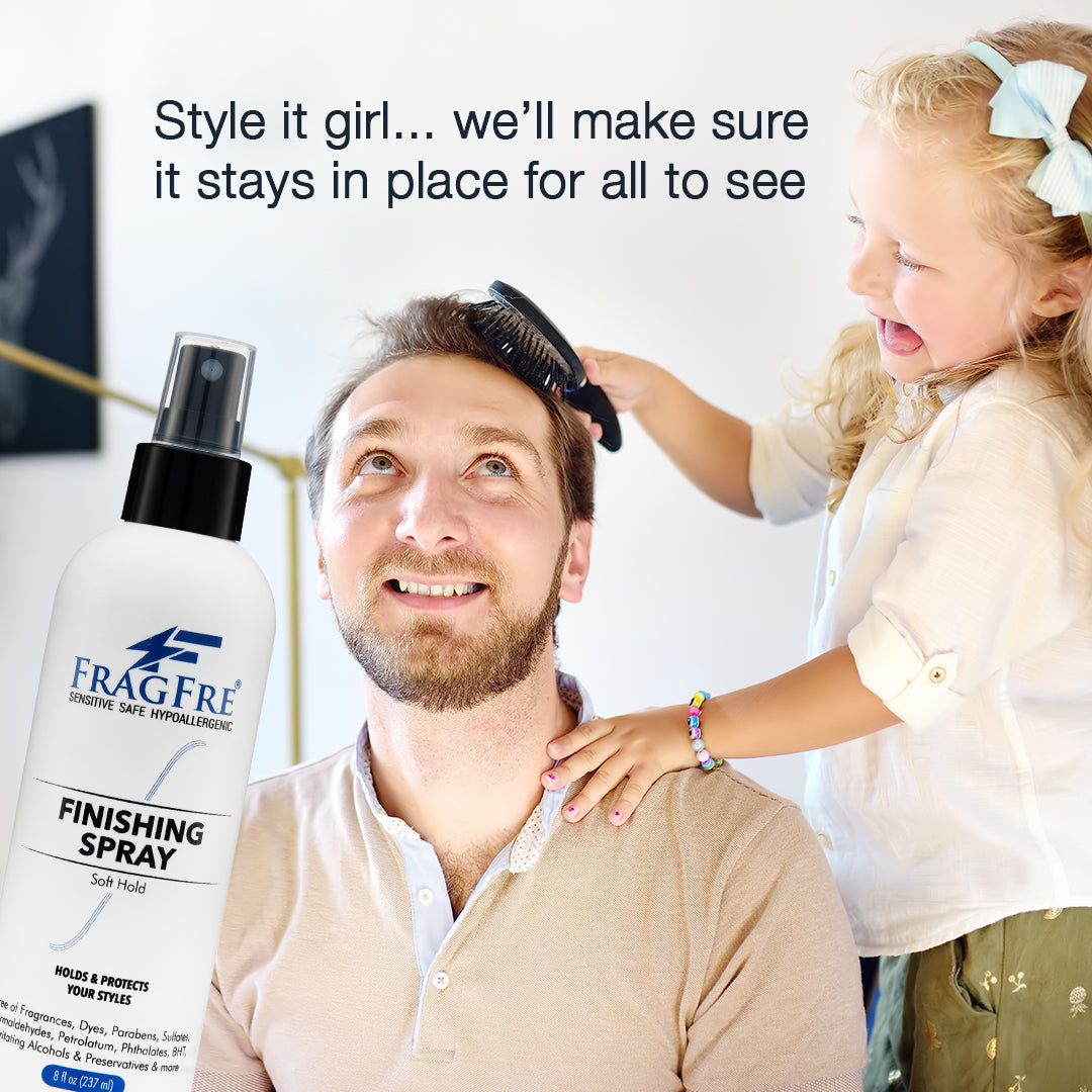 FRAGFRE Hair Finishing Spray Soft Hold - 1 oz Sample - Perfect Travel Size TSA  Compliant